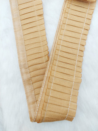 Silk Pleated Lace Trim, Decorative Trim, Trim by 3 Yards